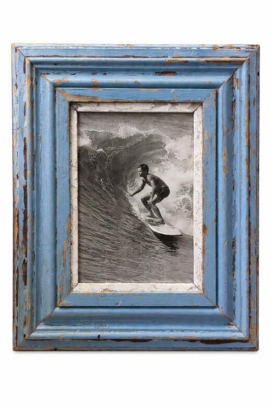 Cadre photo en bois patine d’origine format photo 20x30