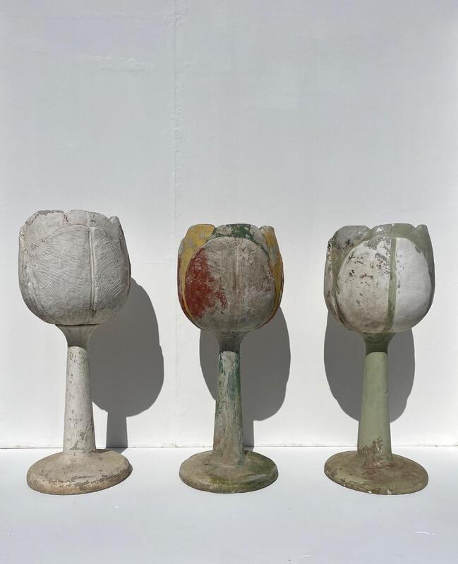 Tulipes pots à plantes Willy Guhl - Vintage planters from Willy Guhl